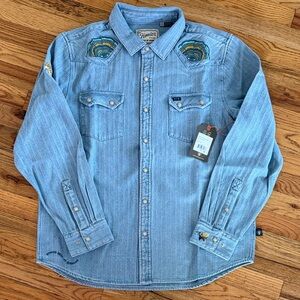 Howler Brothers Fungi pearl snap shirt